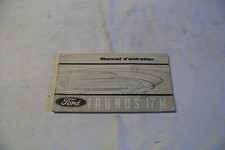 Manuel d'entretien Ford Taunus 17M