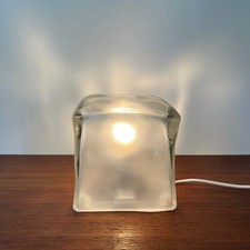 Lampe IKEA Iviken "Glaçon" vintage 1990 – Verre dépoli – 15 cm
