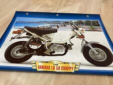 YAMAHA lb50 cHAPPY lb 50 1990 fiche carte moto passion collection Atlas