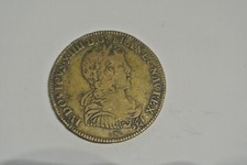 KING LOUIS XIV rare coin historique jeton   revers ANNE  autriche