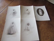 LOT 5 PHOTOS COMMUNIANTES ROBES DES ANNEES  50 LEYBAX DINARD