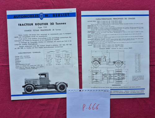 Prospectus 666 berliet - ,