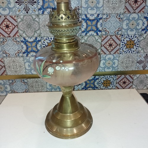 Antique kerosene lamp glass - antique,