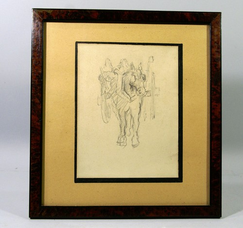 Dessin crayon cheval - au, crayon,