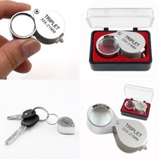 30X Loupe De Poche Pour Bijoutier Loupe Précision Horloger Bijoux TRIPLET