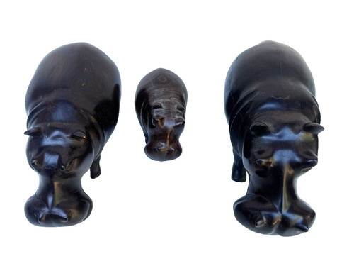 Rare lot hippopotames en - rare,