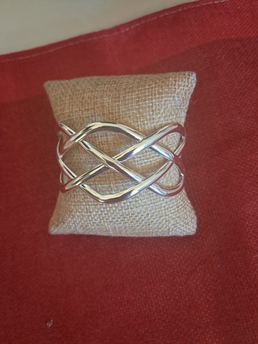 Bracelet manchette argent