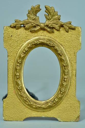 Cadre ancien bois doré - , ovale