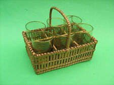 Panier en osier et ses 6