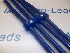 Bleu 8MM Allumage Câble HT Pince Support Séparateur Attache Espaceurs Kit 4 Voie