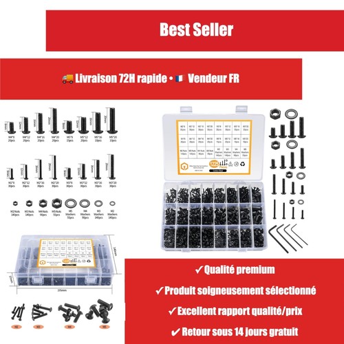 Kit 1225 vis écrous - , rondelles