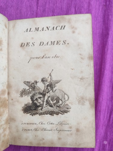 Almanach des dames - almanach,