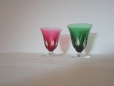 2 verres en cristal roemer