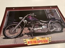 Ness FXR Super Glide Harley 1340 1993 fiche carte moto passion collection Atlas