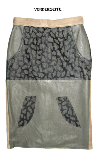 Jupe cuir longue - en,