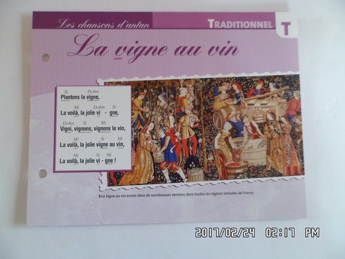 Carte fiche plaisir chanter - plaisir,