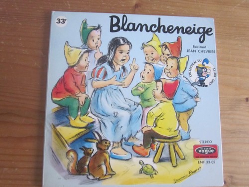 Livre disque blanche neige - ,