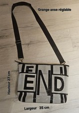 Sac bandoulière FENDI Noir et