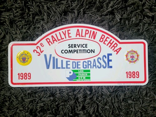 Plaque tôle rallye - plaque,