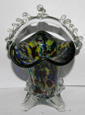 vase vintage en verre de MURANO