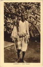 PC ETHNIC TYPES CHEF DANKALI DJIBOUTI SOMALIA (a23674)