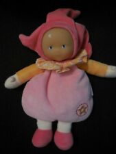 doudou peluche poupée babipouce lutin fille rose orange étoile COROLLE 2 dispo