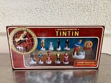 11 FEVES TINTIN HERGE EN PORCELAINE COFFRET LES AVENTURES DE TINTIN COLLECTOR