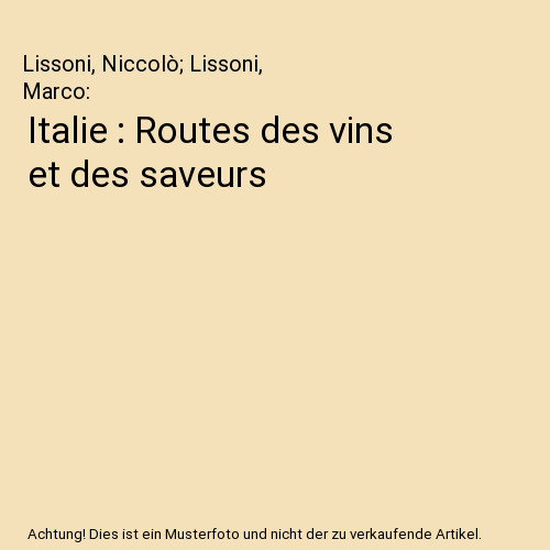 Italie routes des - :, vins