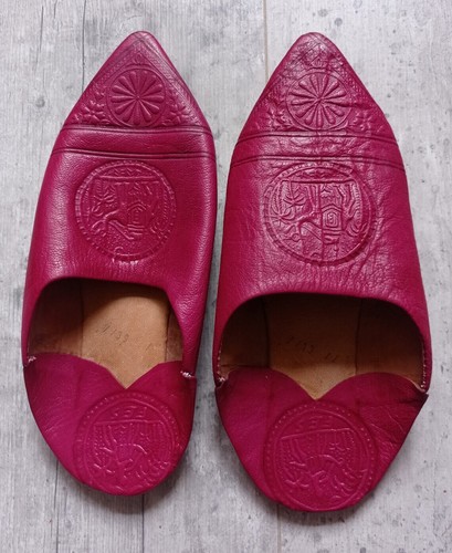 Babouches marocaines roses fes - marocaines,