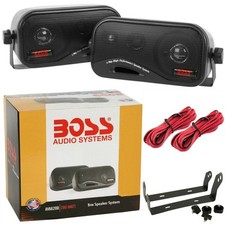 2 Boss Audio System AVA6200 Paire Noir 18,50 CM 3 Voies 200 Max