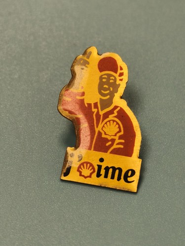 Vintage pin shell - vintage, jaune