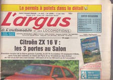 L'ARGUS N°3305 CITROEN ZX 16 V / RALLYE DE L'ACROPOLE & AURIOL / VAG & SKODA