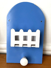 Porte manteau Enfant Bleu & Blanc en Bois H=24cm très joli !