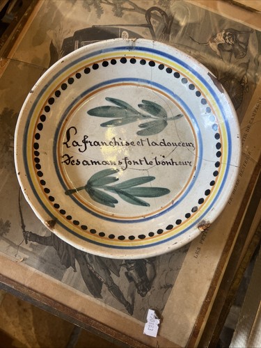 Assiette faïence nevers - faïence, de