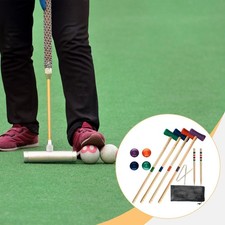 Jeu de croquet en bois de