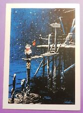 Carte 2 volets imprimée en sérigraphie. LOISEL. Carte de voeux. Anagraphis 1991