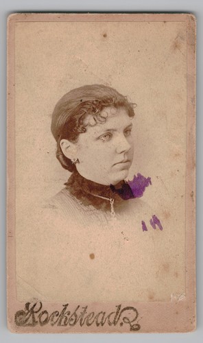 Antique cdv rockstead - cdv, young