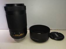Objectif Nikon AF-P 70-300mm 4.5-6.3 DX VR G ED,  hood HB-77. Etat quasi neuf