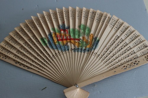 Ancien eventail xixe xxe - eventail,