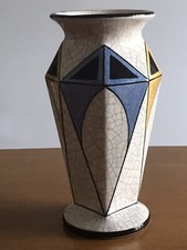 VASE ART DECO FAIENCE