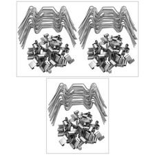 Clips de vitrage en acier