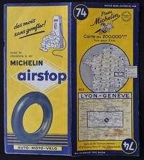 Carte MICHELIN 74 LYON GENEVE