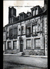 SULLY-sur-LOIRE (45) Façade du CAFE HENRI IV en 1921