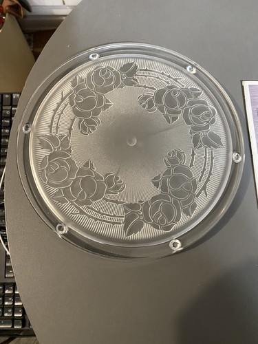 Dessous plat ancien verre - dessous, de