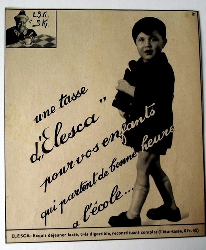 Publicité ancienne elesca - ancienne,