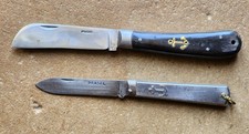 2 Couteaux Ancien Pradel Knife Ancre De Marine Peche Chasse