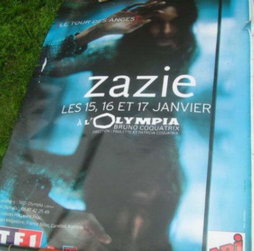 Zazie affiche abri - zazie,