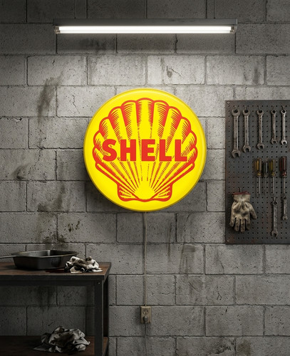 Enseigne shell coquillage - enseigne,