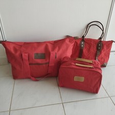 BAGAGES SOUPLE DE CABINE + VANITY ROUGE YVES ROGER + SAC GRATUIT