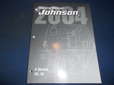 Johnson 2004 4 Temps 25 30 HP Hors-Bord Moteur Service Atelier Réparation Manuel